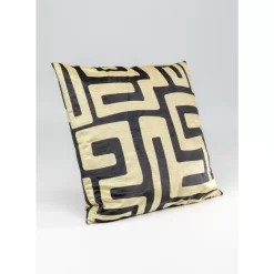Kissen-KARE Design Kissen Labyrinth Schwarz 45X45Cm