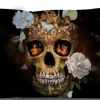 Deko & Geschenkartikel-KARE Design Kissenbezug 40X65 Skull Memento Mori