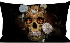 Deko & Geschenkartikel-KARE Design Kissenbezug 40X65 Skull Memento Mori
