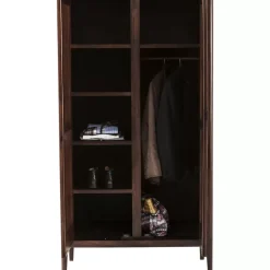 Regale-KARE Design Kleiderschrank Brooklyn Walnut