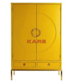 Regale-KARE Design Kleiderschrank Disk Yellow