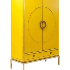 Regale-KARE Design Kleiderschrank Disk Yellow