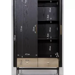 Regale-KARE Design Kleiderschrank Milano 180X110