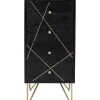 Kommoden & Sideboards-KARE Design Kommode Gold Vein 4 Schube 40X88Cm