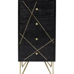 Kommoden & Sideboards-KARE Design Kommode Gold Vein 4 Schube 40X88Cm