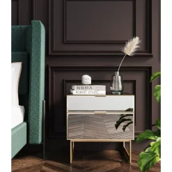 Kommoden & Sideboards-KARE Design Kommode Klein Soran Gold 49X50Cm