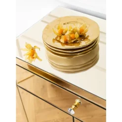 Kommoden & Sideboards-KARE Design Kommode Luxury Champagne 2-Turig 1 Schub