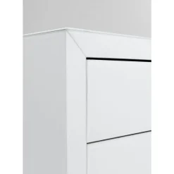 Kommoden & Sideboards-KARE Design Kommode Luxury Push 3 Schube Weiss