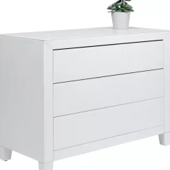 Kommoden & Sideboards-KARE Design Kommode Luxury Push 3 Schube Weiss