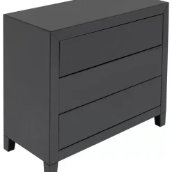 Kommoden & Sideboards-KARE Design Kommode Luxury Push 3 Schube Grau
