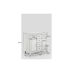 Kommoden & Sideboards-KARE Design Kommode Luxury 2-Turig 6 Schube