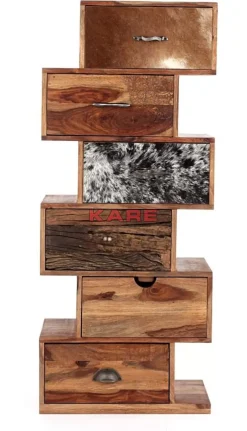 Kommoden & Sideboards-KARE Design Kommode Rodeo Zick Zack 6 Schube