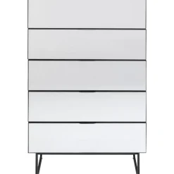 Kommoden & Sideboards-KARE Design Kommode Soran 5 Schube Schwarz 65X114Cm