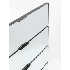 Kommoden & Sideboards-KARE Design Kommode Soran 5 Schube Schwarz 65X114Cm