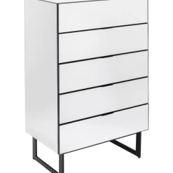 Kommoden & Sideboards-KARE Design Kommode Soran 5 Schube Schwarz 65X114Cm