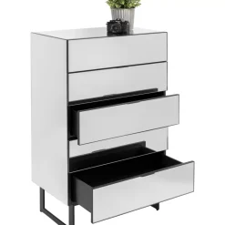 Kommoden & Sideboards-KARE Design Kommode Soran 5 Schube Schwarz 65X114Cm