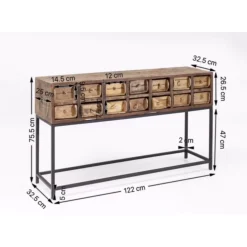 Kommoden & Sideboards-KARE Design Konsole Bastidon 125Cm