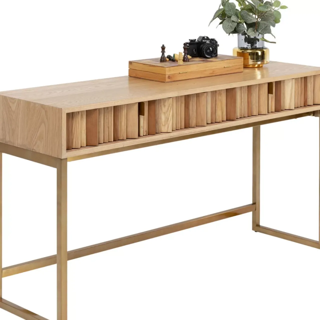 Kommoden & Sideboards-KARE Design Konsole Concertina Natur 136X40Cm