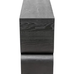 Kommoden & Sideboards-KARE Design Konsole Curve Schwarz 120X76Cm