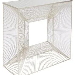 Kommoden & Sideboards-KARE Design Konsole Dimension Champagner 81X81Cm