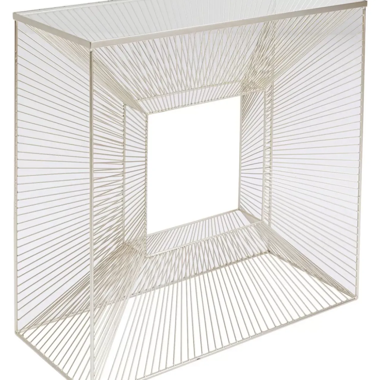 Kommoden & Sideboards-KARE Design Konsole Dimension Champagner 81X81Cm