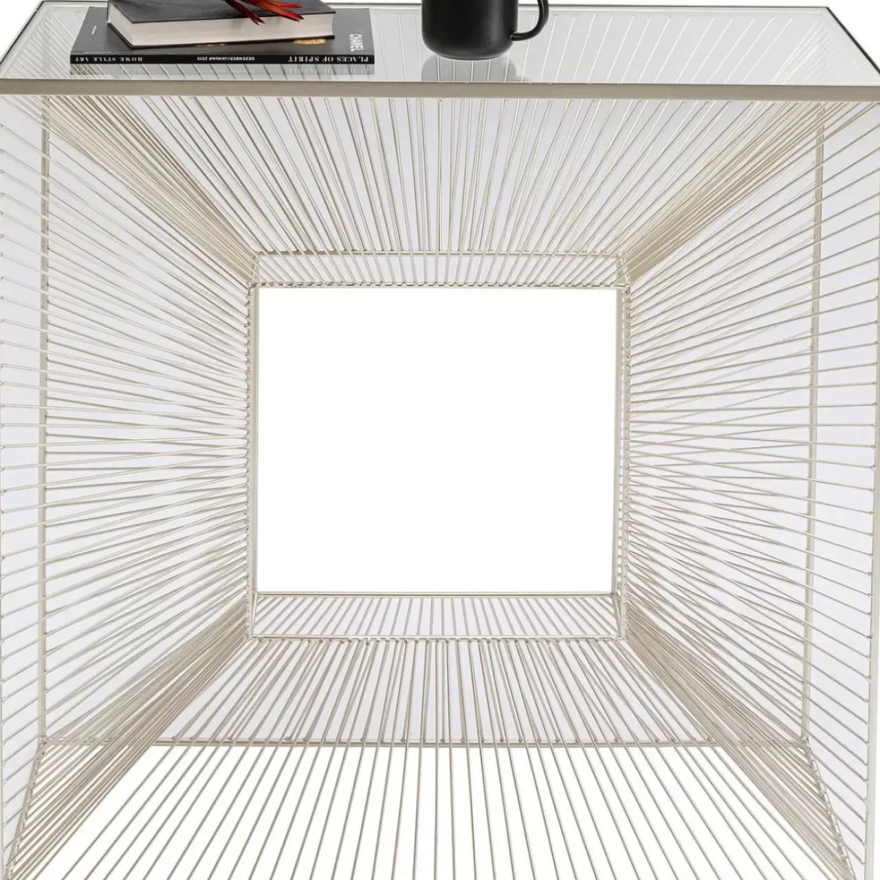 Kommoden & Sideboards-KARE Design Konsole Dimension Champagner 81X81Cm