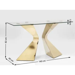Kommoden & Sideboards-KARE Design Konsole Gloria Chrome