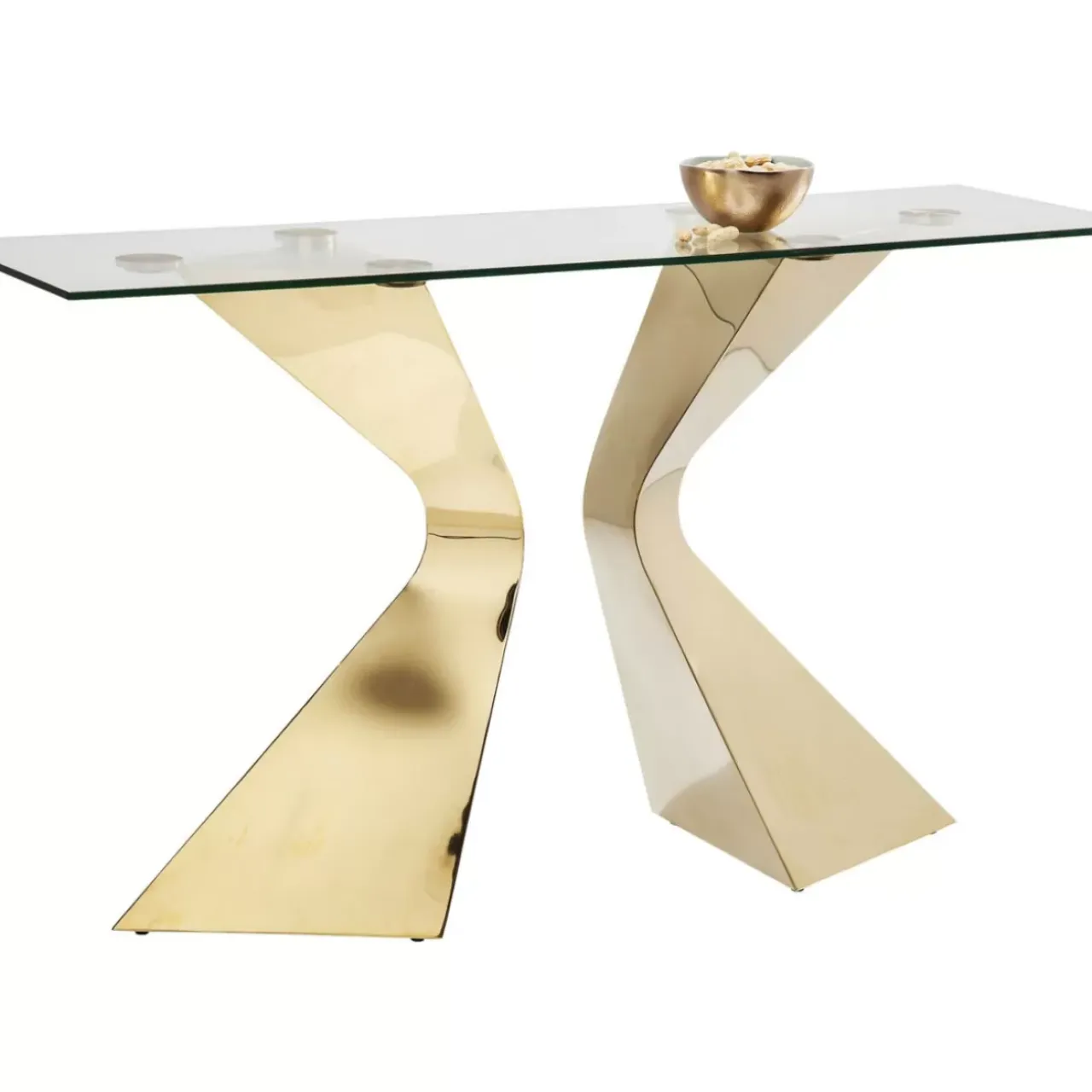 Kommoden & Sideboards-KARE Design Konsole Gloria Gold