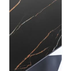 Kommoden & Sideboards-KARE Design Konsole Gloria Schwarz Keramik 140X81Cm