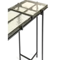 Kommoden & Sideboards-KARE Design Konsole Ice Schwarz 98X80Cm