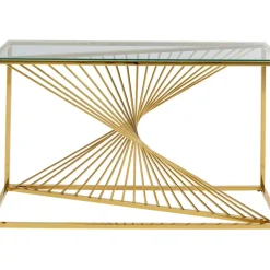 Kommoden & Sideboards-KARE Design Konsole Laser Gold 120X40