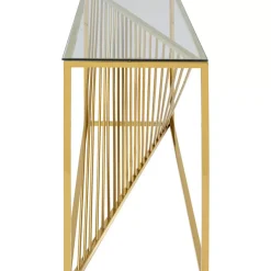 Kommoden & Sideboards-KARE Design Konsole Laser Gold 120X40