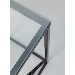Kommoden & Sideboards-KARE Design Konsole Laser Schwarz Klarglas 120X40Cm