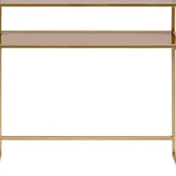 Kommoden & Sideboards-KARE Design Konsole Loft Gold 85X80Cm
