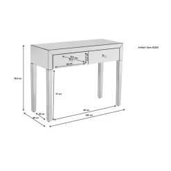 Kommoden & Sideboards-KARE Design Konsole Luxury Push Grau