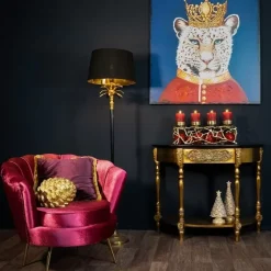 Kommoden & Sideboards-KARE Design Konsole Lv Gold-Schwarz