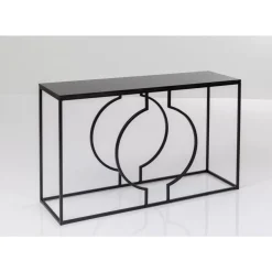 Kommoden & Sideboards-KARE Design Konsole Miami Loft Schwarz 120X75Cm