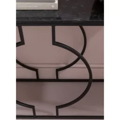 Kommoden & Sideboards-KARE Design Konsole Miami Loft Schwarz 120X75Cm