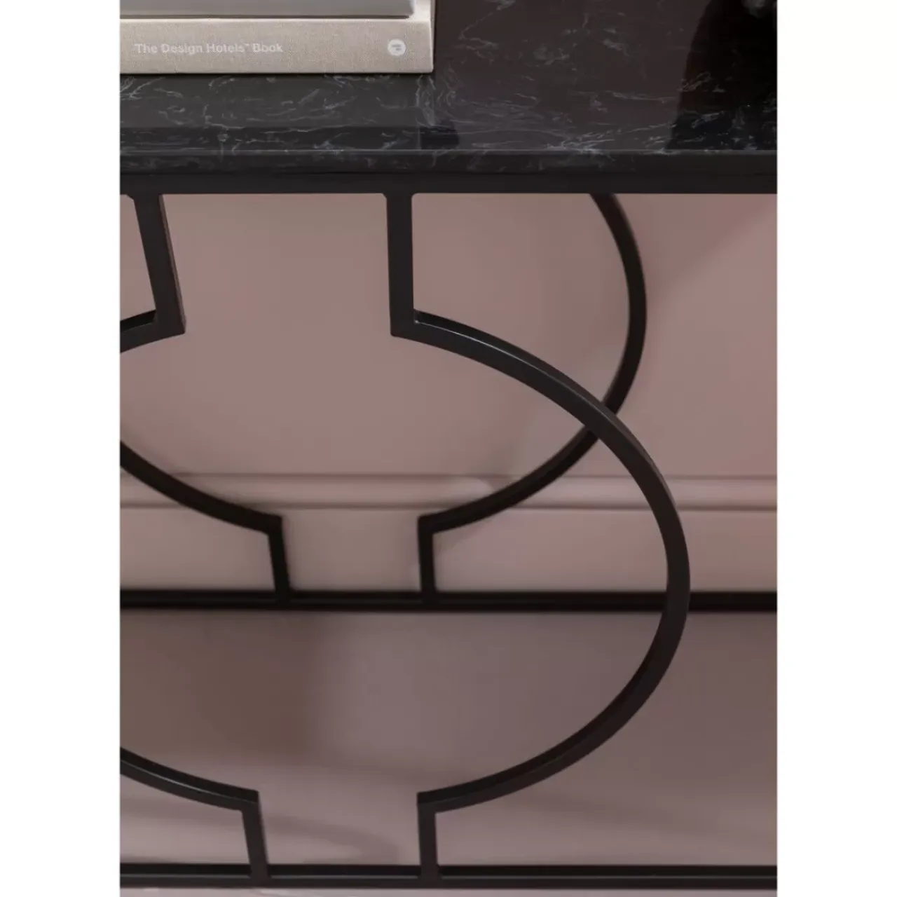 Kommoden & Sideboards-KARE Design Konsole Miami Loft Schwarz 120X75Cm