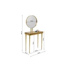 Kommoden & Sideboards-KARE Design Konsole Mit Spiegel Curve Art 153X70
