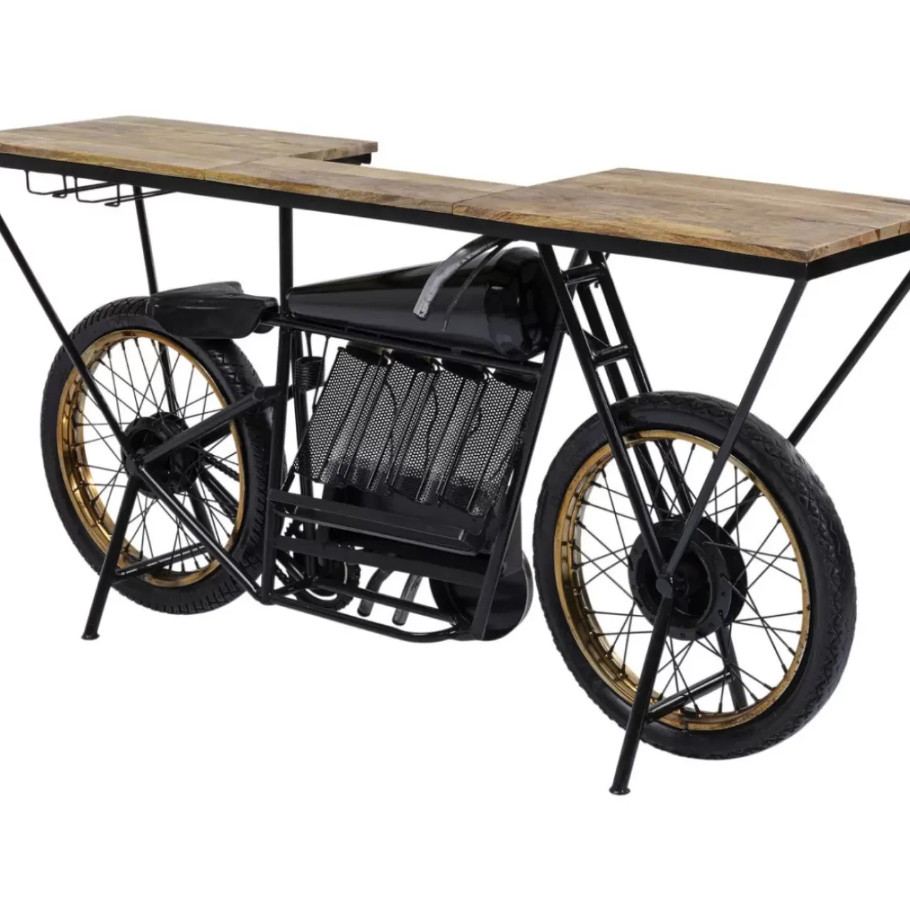Kommoden & Sideboards-KARE Design Konsole Motorbike Schwarz