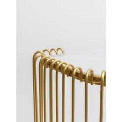 Kommoden & Sideboards-KARE Design Konsole Wire Glas Marble Gold 142X89Cm