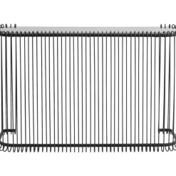 Kommoden & Sideboards-KARE Design Konsole Wire Glas Schwarz 142X89Cm