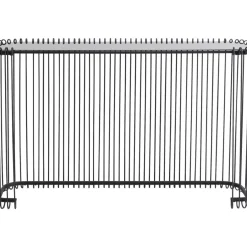 Kommoden & Sideboards-KARE Design Konsole Wire Glas Schwarz 142X89Cm