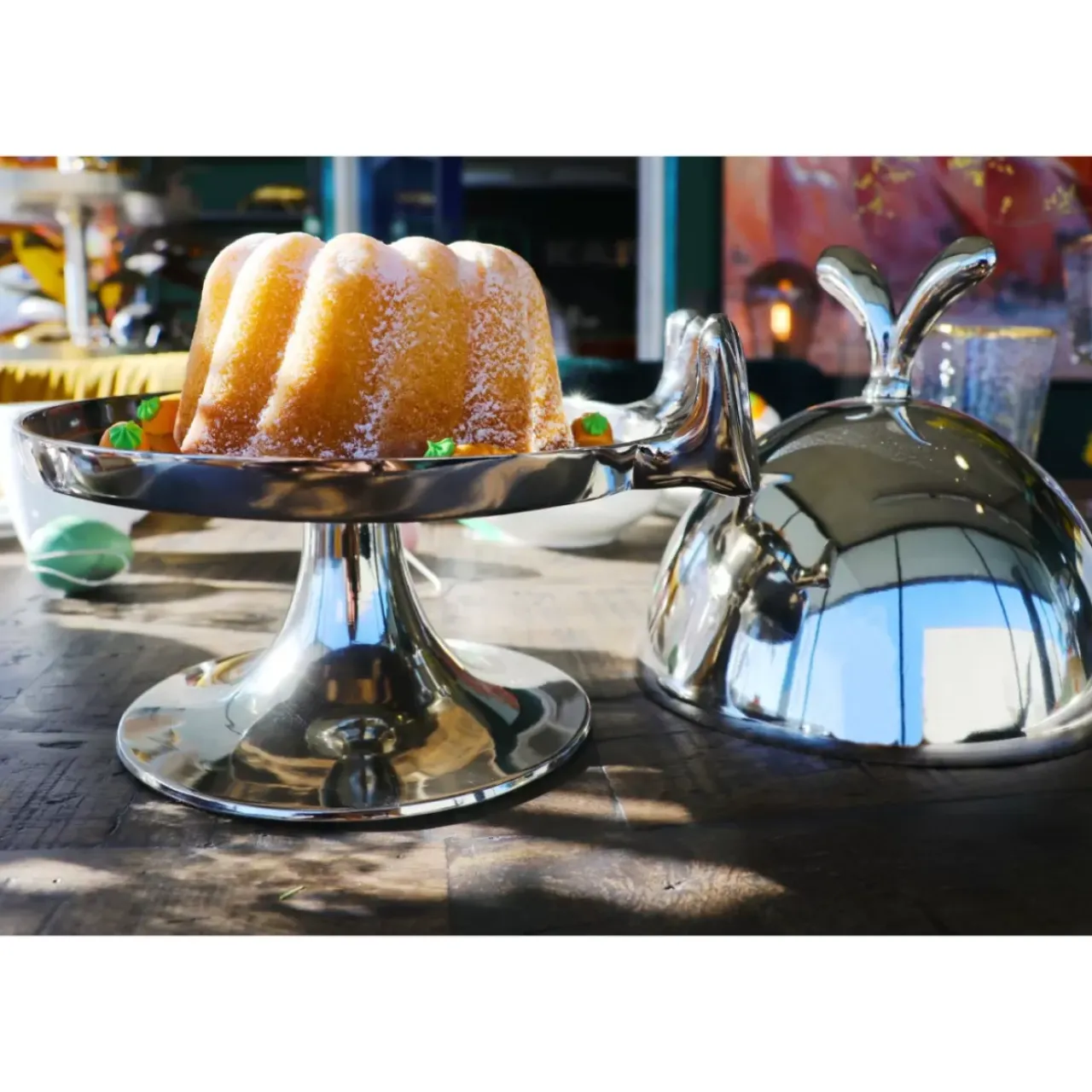 Geschirr & Tischaccessoires-KARE Design Kuchenglocke Bunny