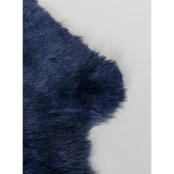 Teppiche-KARE Design Lammfell Heidi Blau 85X60Cm