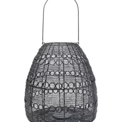 Kerzenständer & Laternen-KARE Design Laterne Hayat Cone Schwarz 37Cm