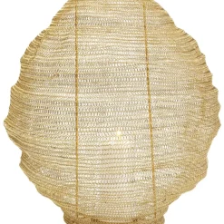 Kerzenständer & Laternen-KARE Design Laterne Mesh Brass O51Cm