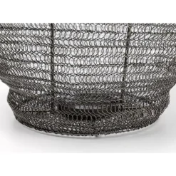 Kerzenständer & Laternen-KARE Design Laterne Mesh Schwarz O40Cm