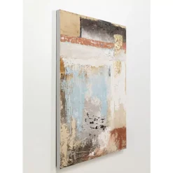 Bilder-KARE Design Leinwandbild Art Splash Blau 90X120Cm